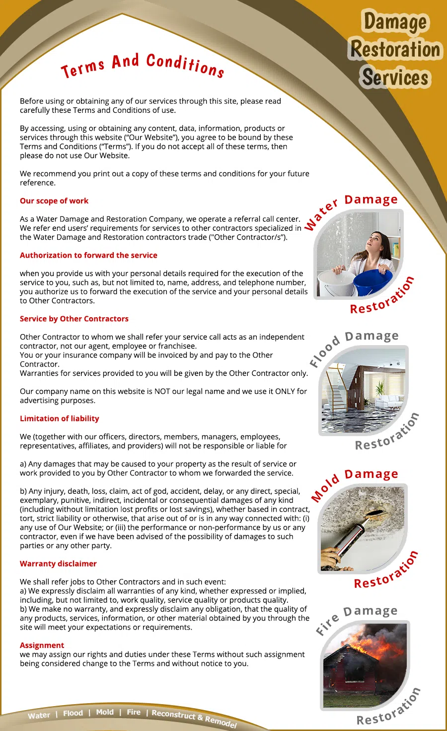Deerfield Beach Restoration Company Deerfield Beach, FL 754-210-9244 - TermsAndCondition-01